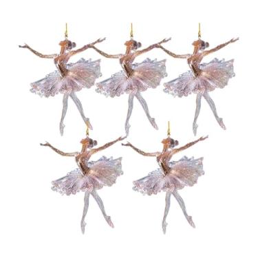 Imagem de Fiocias Enfeites de Natal para Pendurar, Representando Uma Figura em 2D, Ideais para Decorar Uma árvore, Guirlanda Ou Espaços Interiores, 5 Unidades, Tamanho real