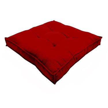 Imagem de Almofada Futon Decoração 50X50 Cm Vários Modelos Vermelho