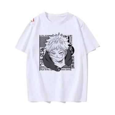 Imagem de Camiseta Gráfica De Anime Jujutsu Kaisen Gojo Satoru Yuji Itadori, Est