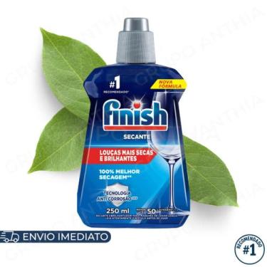 Imagem de Finish Secante Abrilhantador para Lava Louças 250ml Original Brilho e 