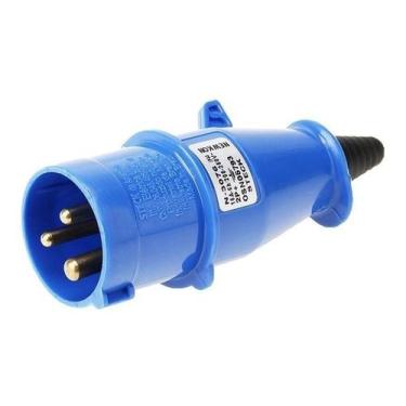 Imagem de Plug Industrial 32A 2P+T 220v Azul N-3276 6h - Steck