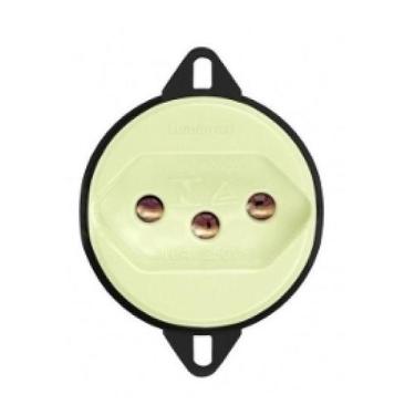 Imagem de Tomada De Piso 10A Branca 2P+T - Lumibras