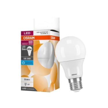 Imagem de Lâmpada De Led Bulbo 6w Branco - Frio (6500k) - Osram