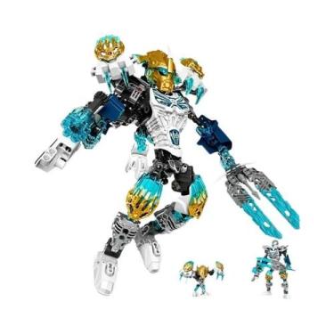 Imagem de Blocos De Montar Bionicle Protetor Para Meninos, Figuras De Ação De An