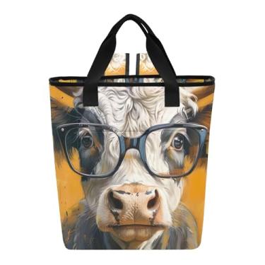 Imagem de Joitme Bolsa térmica portátil Highland Cow Yellow Backpack Coolers, impermeável, 36 latas à prova de vazamento, bolsa térmica para almoço