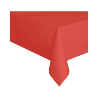 Imagem de Toalha De Mesa Plástica Descartável Cor Macaron Para Decorações De Cas