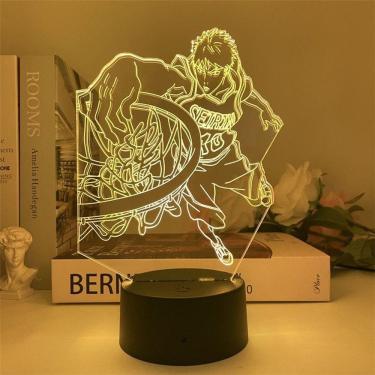 Imagem de Luz noturna LED 3D Basketball Aomines Daikis que mudam de cor