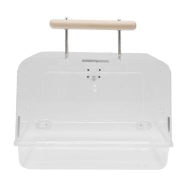 Imagem de KUIDAMOS Gaiola Transportadora de Hamster Acrílico Transparente Portátil Gaiola de Saída Leve para Animais Pequenos Caso de Viagem