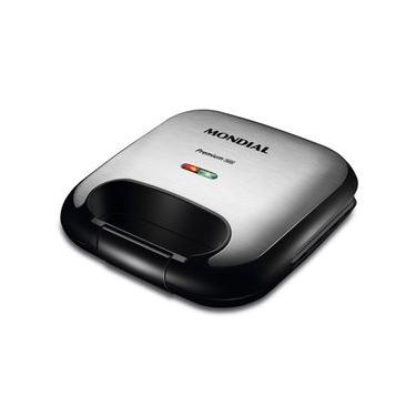 Imagem de Grill e Sanduicheira Premium Mondial Preto e Inox 750W S-25