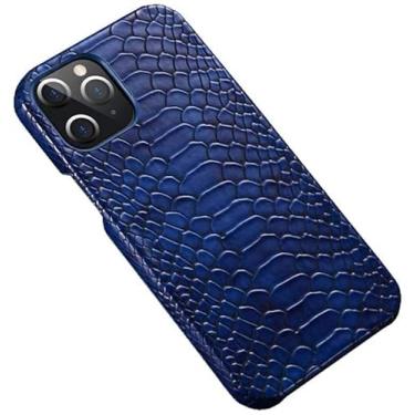 Imagem de MURVE Para Apple iPhone 11 (2019) 6,1 polegadas, capa traseira de telemóvel com padrão Python à prova de choque de couro [proteção de ecrã e câmara] (Cor: A)