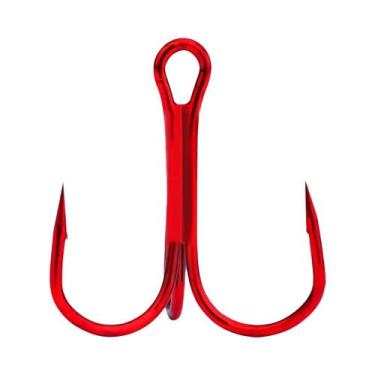 Imagem de Anzóis De Pesca Gamakatsu Vermelhos 15 Peças Curvados Com Espinhos De 