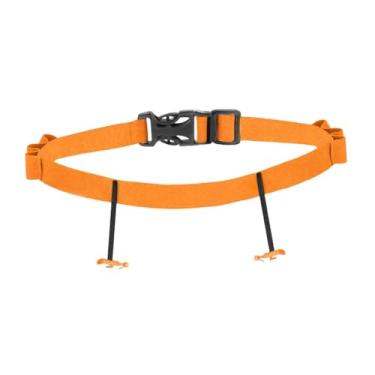 Imagem de harayaa Cinto de corrida com número de competição para triatlo, versátil, com suporte para número, premium, prático, essencial para homens e, Laranja