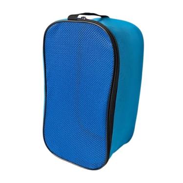 Imagem de harayaa Bolsa para chuteiras de futebol, respirável, ideal para viagens, organização e armazenamento de equipamentos para golfe, treinos, futebol e atividades, Azul