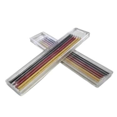 Imagem de WeiLaiKeQi Lápis de carpinteiro com ponta longa e furo profundo, leve, multiuso, conjunto de marcadores de ponta longa para desenho, Style E