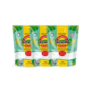 Imagem de Kit 3 Doce Bananinha S/açúcar C/5 Unidade de 23g Fazendinha