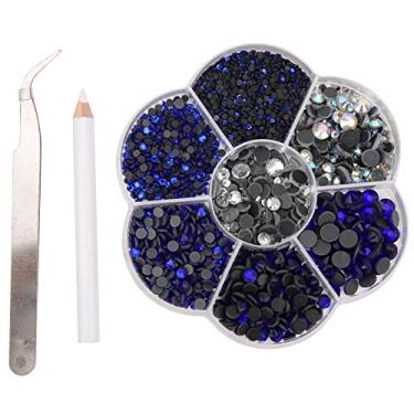 Imagem de Strass arte em unhas hot fix strass pedras de vidro decorativas para joias diy roupas capa de telefone acessórios 2100 peças 2 6mm multicolorido (4)