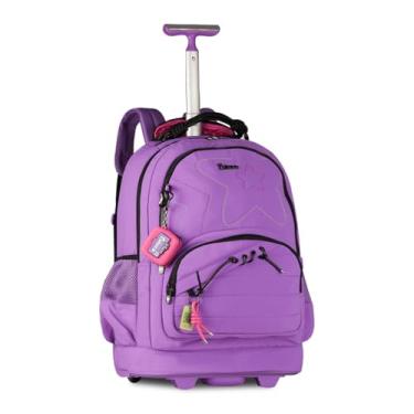 Imagem de Mochila Carrinho Luluca Bolsa Escolar Feminina Adolescente LU27029 (Lilás)