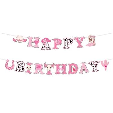 Imagem de Banner de Aniversário com Tema de Caubói do Velho Oeste, Decoração Festa Pré-Montada com Tema Retrô do Velho Oeste Ideal para Festas Aniversário Caubói e Rodeio