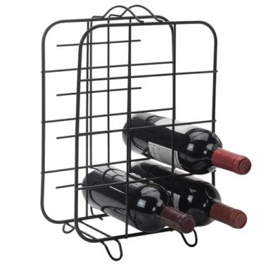 Imagem de Suporte Adega Porta Vinhos Vertical 12 Garrafas Bancada P/ Amantes de 