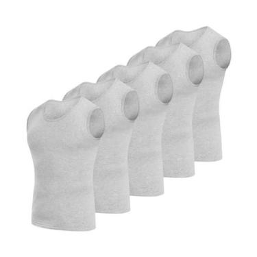 Imagem de Camisola do algodão puro para homens, Undershirt do halterofilismo, Co