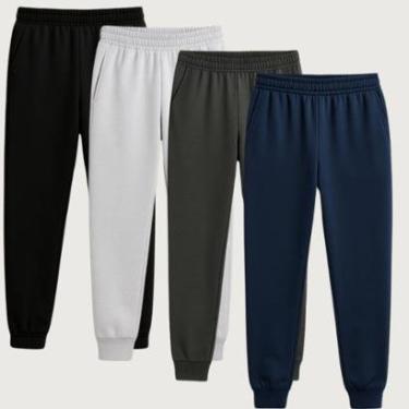 Imagem de Kit 4 Calça Jogger Masculina Conforto e Estilo para o Dia a Dia-Masculino