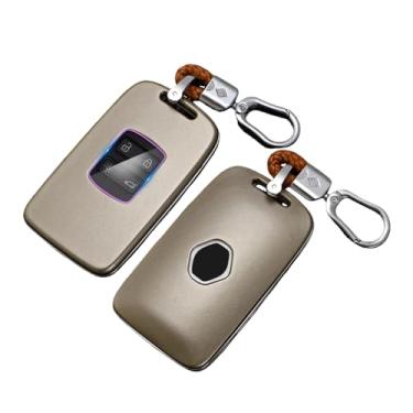 Imagem de Capa De Chave De Carro Abs Compatível Com Renault Koleos Kadjar Scenic Megane Sandero Espace Clio Captur Kangoo Laguna Talisman Twingo(Light gold)