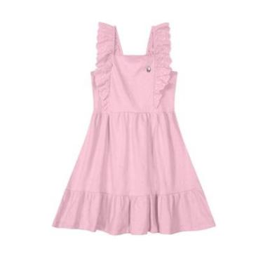 Imagem de Vestido Curto Infantil Menina Rosa Mundi-Feminino