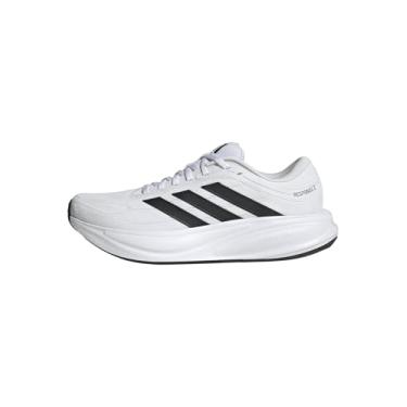 Imagem de adidas Tênis de corrida masculino Response 2, Branco/preto/ferro metálico, 39