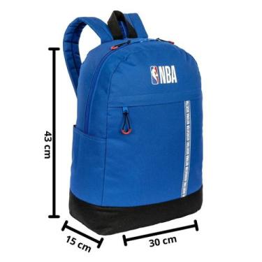 Imagem de Mochila Escolar Esportiva De Costas Grande Nba Basics Original COR:AZU