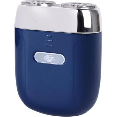 Imagem de Mini barbeador elétrico – Barbeador portátil com carregamento rápido USB C para homens – Barbeador de bolso com cabeça dupla, lavável, para viagem, barbeador elétrico e potente, molhado e seco – Fácil