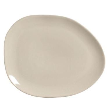 Imagem de Conjunto com 6 Pratos Raso Oval Orgânico Clay 31x24x2,5cm - Porto Bras