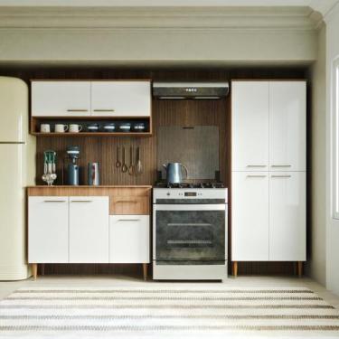 Imagem de Armário de Cozinha Completo Antonella MDF MDP 186cm com Balcão, Gaveta