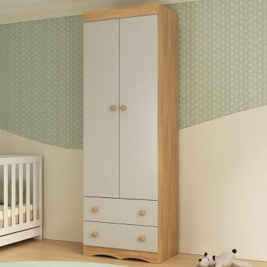Imagem de Guarda-roupa Infantil 62cm 2 Portas e 2 Gavetas Realeza Multimóveis MP4451