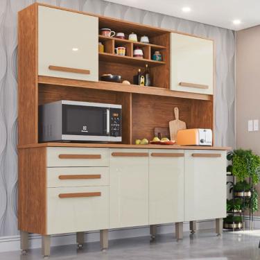 Imagem de Armario para Cozinha 6 Portas 2 Gavetas Luna Top Imop Moveis