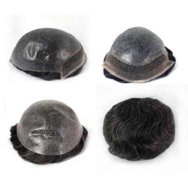 Imagem de Prótese Capilar Cabelo Humano Hibrida Natural Bio Sh 1B