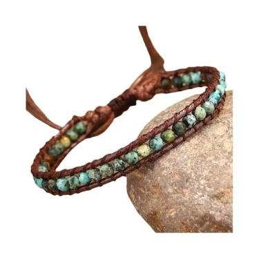 Imagem de Pulseira De Tecelagem Artesanal Com Superfície Cortada De Pinheiro Afr