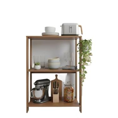 Imagem de Estante Pequena Sapateira Livreiro Estilo Industrial Prateleira Aparador Buffet sala Cozinha Quarto Decoração Cantinho(Imperial Nature)