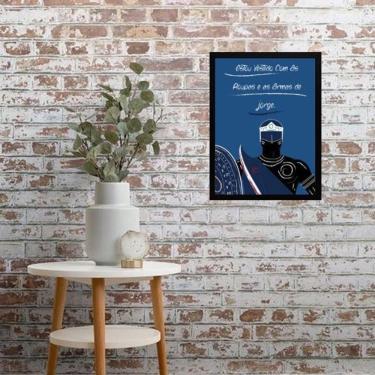 Imagem de Quadro Ogum De Jorge 45X34Cm - Com Vidro