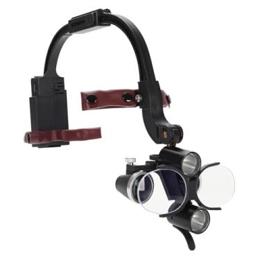 Imagem de Lupas binoculares de farol com tamanho de cabeça ajustável, alternam entre 1,5 X e 2,5 X/3,5 X, baterias duplas recarregáveis, proporcionando visão cristalina para observações detalhadas