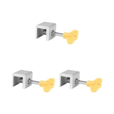 Imagem de Trava De Segurança Antifurto Para Portas E Janelas Deslizantes De Liga