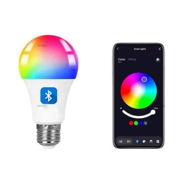 Imagem de Lâmpada LED Inteligente Bluetooth Tuya E27 15W 18W 110V 220V RGB CW Co