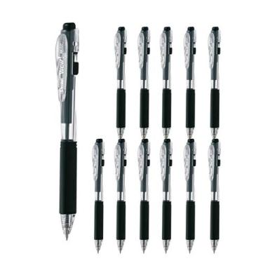 Imagem de 12 Canetas Retrátil Pentel Com Botão Lateral WOW Traço Médio 0.7mm Cor