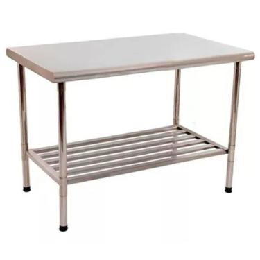 Imagem de Mesa Industrial Multiuso Desmontável Imeca Em Inox 430 Grade Inferior Gradeada 1,20x0,70 - 5813