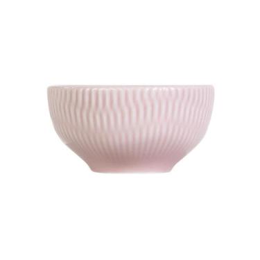 Imagem de Bowl Tigela Sobremesa cor Rosa Relevo Shell 408 ml Germer - Germer Por