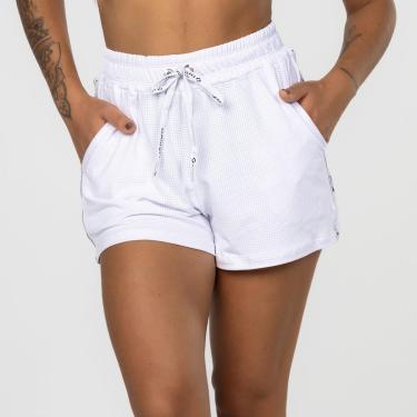 Imagem de Short Feminino corrida dry com bolso e short interno poliamida-Feminino