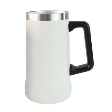 Imagem de Caneca Com Alça Térmica De Inox Sem Tampa 700Ml Quente Frio