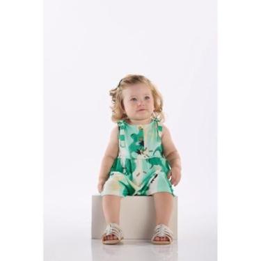 Imagem de Macaquinho Bebê Menina em Algodão Três e Já-Feminino