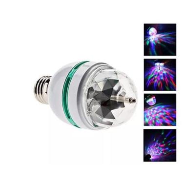 Imagem de Lâmpada De Led Colorido Rotativa Giratória Bola Maluca Festa