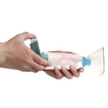 Imagem de Espacador Medicamento Bombinha Asma Hc189 Máscara Tamanho M - Multi Sa