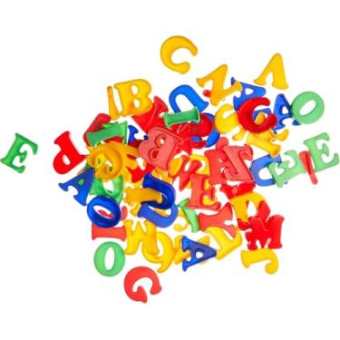 Imagem de Pais & Filhos Brinquedo Pedagógico Brincando com Letras 70 Peças Pais E Filhos, Multicolorido